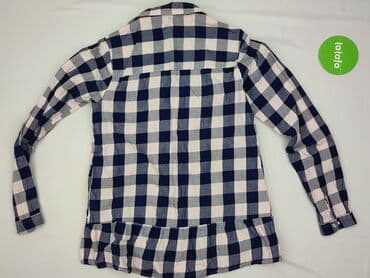 woskowane spodnie stradivarius: Shirt 15 years, condition - Very good, pattern - Cell, color - Blue — 3