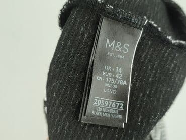 czarne spódniczka plisowane: Marks & Spencer, Spódnica damska, L — 4
