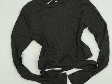 czarne prążkowane bluzki: Clockhouse, Bluzka damska, rozmiar M — 2