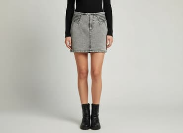 spódnice jeans czarne: Spódnica damska, rozmiar L — 1