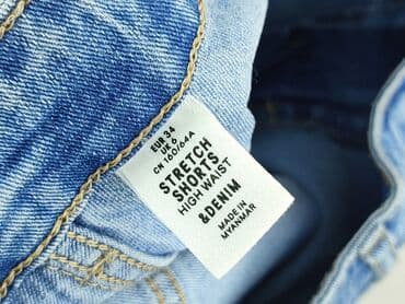 szorty damskie dzinsowe mocno wycięte: H&M, Szorty damskie, rozmiar XS — 4