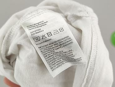 biale spodenki: H&M, T-shirt damski, rozmiar L — 4