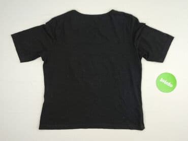 czarne t shirty damskie w serek: T-shirt damski, rozmiar XL — 2