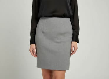 plisowane spódnice szara: Hirsch, Spódnica damska, rozmiar M — 6