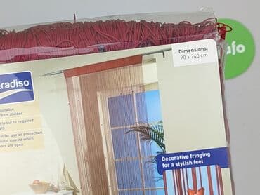 Dekoracje do domu: Zasłona sznurkowa Meradiso - Wymiary: 90 × 240 cm - Kolor: czerwony — 4