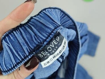 joggery damskie denim: Spodnie materiałowe damskie, rozmiar M — 4