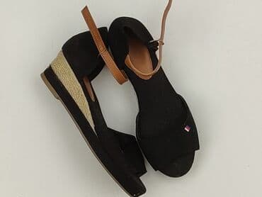 buty na platformie czarne ccc: Sandals for women, size 39 — 1