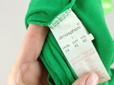 białe t shirty z czerwonem napisem: Atmosphere, Футболка жіноча, розмір L — 4