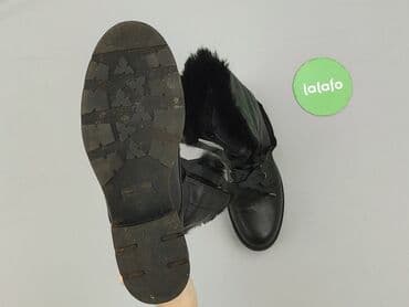 czarne sandały na obcasie allegro: Botki damskie, 38 — 4