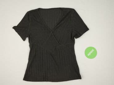 czarne bluzki z krótkim rękawem allegro: H&M, Bluzka damska, rozmiar S — 2