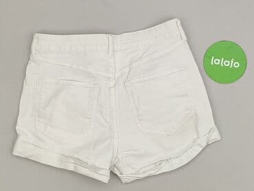 krótkie spodenki z szelkami 80: Denim, Szorty damskie, rozmiar M — 3