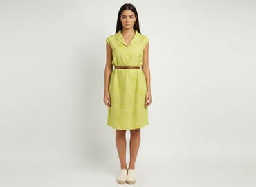 zara sukienki lniane włoskie: Sukienka damska, rozmiar S — 6