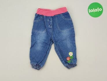 джинсова куртка: Denim pants, 9-12 months, condition - Good — 2