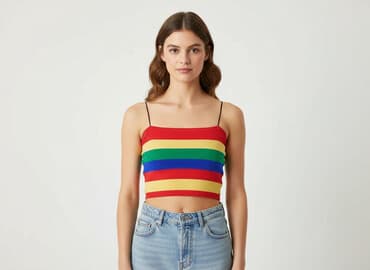 bluzki obcisłe: Bella, Top damski, rozmiar S — 7