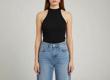 ccc sandały czarne na obcasie: Shein, Top damski, rozmiar M — 7