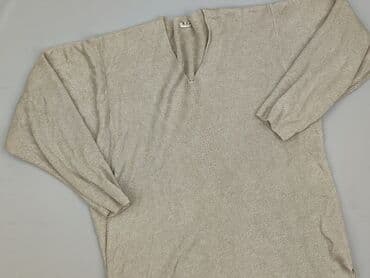beżowa bluzka z dekoltem w serek: Women's blouse, size M — 2