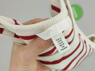 obcisły top na ramiączkach: H&M, Top damski, M — 4