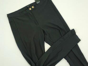 zara woskowane spodnie: H&M, Material trousers for women, size S (EU 36) — 1