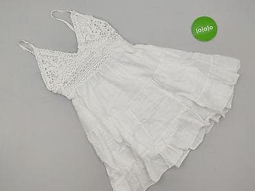 biale wiazane sandaly: Sukienka damska, rozmiar One size — 2