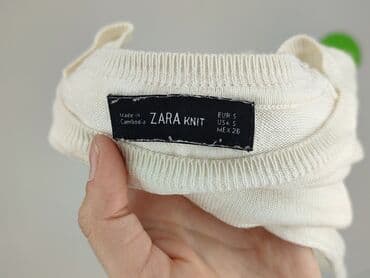 top sweterkowy h: Zara, Sweter damski, rozmiar S — 4