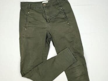 spodnie z zapięciem na nogawkach: Material trousers for women, size M — 2