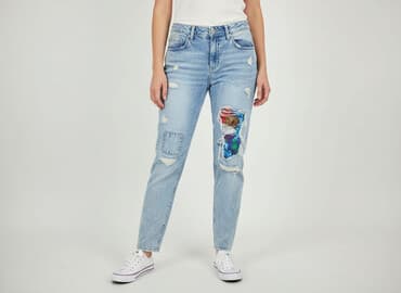 dżinsy typu boyfriend: C&A, Jeansy damskie, rozmiar M — 7