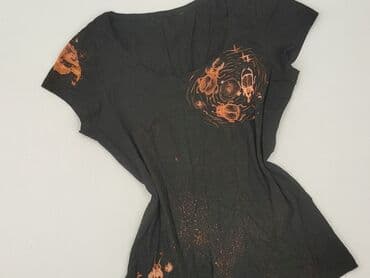 czarne koszulki damskie z nadrukiem: Футболка жіноча, розмір S — 2