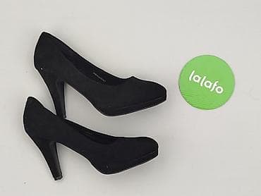 crox buty: Czarne czółenka na obcasie Pavers - Model: klasyczne czółenka z — 4