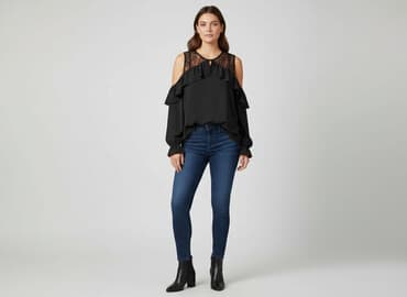 hm bluzka z odkrytymi ramionami: H&M, Bluzka damska, rozmiar 2XL — 6