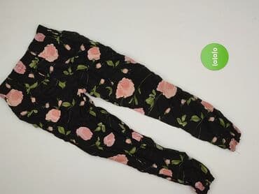 spodnie cyfrowa flora: Spodnie materiałowe damskie, rozmiar S — 3