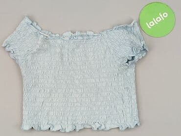 niebieskie t shirty: Top damski, S — 2