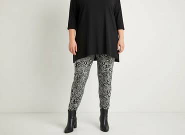 legginsy duże rozmiary tanie: Janina, Legginsy Eleganckie damskie, rozmiar 5XL — 7