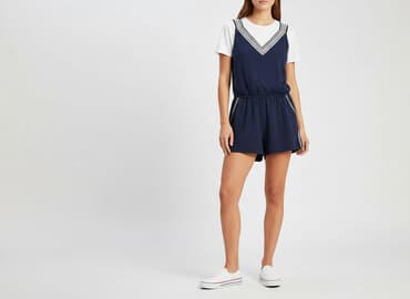 sukienka rozkloszowana dekolt łódka: H&M, Kombinezon damski, rozmiar M — 8