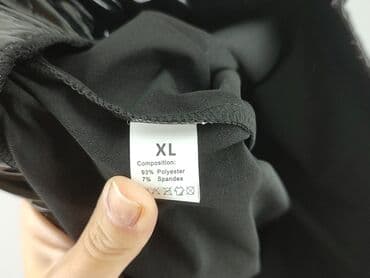 krótkie czarne spodenki materiałowe: Szorty damskie, rozmiar XL — 4