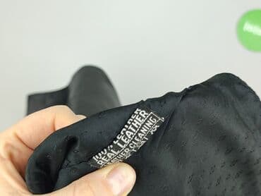 kurtki skorzane zara: Męska kamizelka skórzana - Materiał: prawdziwa skóra (etykieta “Real — 4