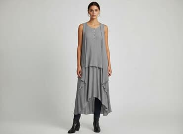 sukienka na chrzest dla mamy plus size: Sukienka damska, rozmiar M — 6