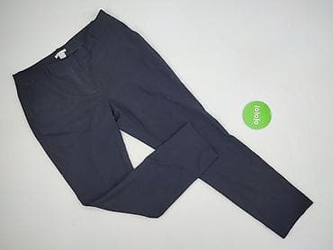 niebieska bluza hm: H&M, Spodnie materiałowe damskie, rozmiar L — 2