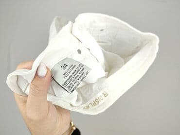 biale szerokie jeansy: Jeansy damskie, rozmiar XS — 5