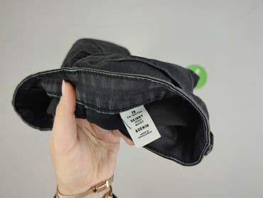 dżinsy z wysokim stanem czarne: Denim, Jeansy damskie, rozmiar S — 4