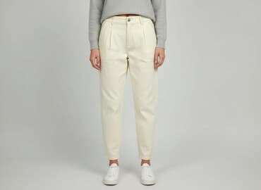 c a spodnie damskie z wysokim stanem: Spodnie materiałowe damskie, rozmiar S — 1