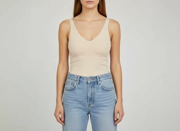 t shirty pod marynarkę: Basic, T-shirt damski, rozmiar S — 5