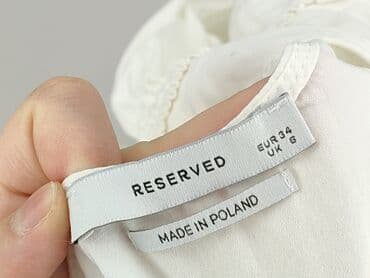 czarne bluzki z krótkim rękawem reserved: Reserved, Bluzka damska, rozmiar XS — 4