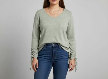 szmaragdowy sweter: Beloved, Sweter damski, rozmiar XL — 1