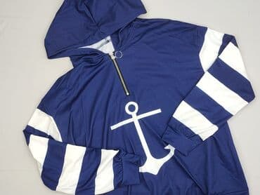 5 lat w paski bluza w paski swiat: Bluza z kapturem damska, L — 1