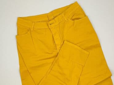 legginsy damskie plus size: Material trousers for women, size XL (EU 42) — 1