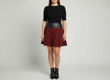 spódnice plisowane skórzane: Spódnica damska, rozmiar XL — 1