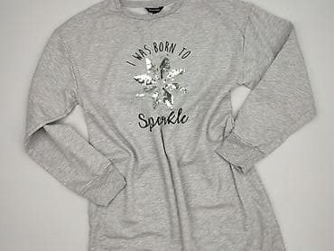 szara bluza pull and bear: Peacocks, Sukienka damska, rozmiar L — 1