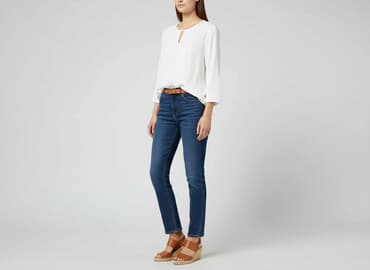 biała bluzka do garnituru: Gerry Weber, Women's blouse, size S — 1