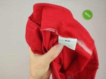 pomarańczowe spodnie hello kitty: Bershka, Spodnie 3/4 damskie, rozmiar M — 4