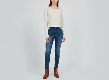 new yorker bluzka z dekoltem: Bershka, Bluzka damska, rozmiar L — 7